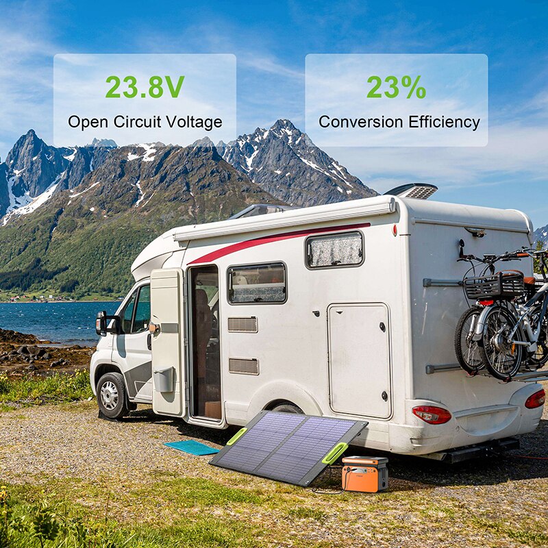 The 100W Solar Panel is perfect for the family to charge any devices on the go!